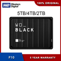 Western Digital WD Black P10 Game Drive 5TB 4T 2T External Mobile Hard Disk HDD 2.5" Compatible With PS4, PS5, Xbox One, PC, Mac