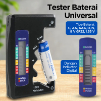 Tester Baterai Universal Capacity Checker C AA AAA D N 9V 6F22 1.55V