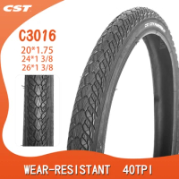 CST 20inch Mountain Bicycle tire 26x1 3/8 20*1.75 MTB Bicycle parts C3016 24 * 1 3/8 26er Pneu Bicicleta Bicycle Tyres