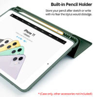 With Pencil Holder Funda for Ipad pro 11 12.9 2022 2021 Case iPad 10th generation 10.2 7th 8th 9th Air 5 4 10.9 Mini 6 5 Pro 9.7