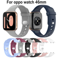 Soft Silicone Watch Strap For Oppo Watch 46mm Watchband Replacement Wristband Sport new Bracelet For Oppo Watch 46mm Accessories