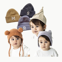 【預購】3COINS KIDS系列 針織帽 小精靈帽 貓耳毛帽 巴拉克拉法帽 針織毛帽 耳朵毛球毛帽