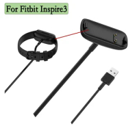 30/100cm Wire Charger For Fitbit Inspire3 USB Charger Cable Smartwatch Charge Charging Easy Fit Watch Accessories
