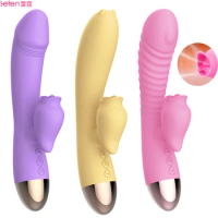 Leten G Spot Dildo Vibrator Sex Toy for Women Tongue Licking Clit Sucking Clitoris Stimulator Vagina Massager Adult Products