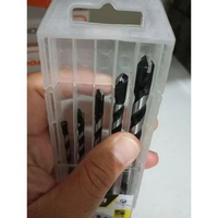 Mata bor multifungsi set 5pcs / mata bor set / besi / kaca / kayu / keramik / granit