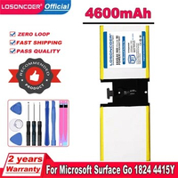 LOSONCOER 4600mAh G16QA043H Laptop Battery For Microsoft Surface Go 1824 4415Y Tablet PC Battery