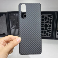 Hot! Genuine Aramid Fiber Carbon Phone For SONY Xperia 5 II Armor Material For Xperia 5 II Men's Phone Shell CASE Cover