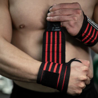 1pair Wristband Wrist Support Brace Straps Extra Strength Weight Lifting Wrist Wraps Bandage Fitness Gym Training