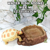 WATER DISH STONE SIZE M TEMPAT MINUM TORTO KADAL SULCATA TEGU GECKO
