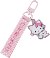 【震撼精品百貨】寵物貓_Charmmy Kitty~日本SANRIO三麗鷗 寵物貓俏咪尼龍織帶鑰匙圈*30891