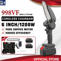 Cordless Chainsaw 6 inch Battery Electric Pruning Saw Chainsaw Rechargeable Lithium Battery Mini Cha