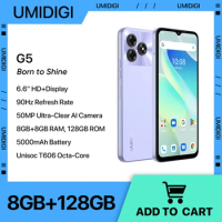 UMIDIGI-G5 Dual SIM 4G Smartphone, Android 13, 8GB, 128GB, 50MP Camera, 5000mAh Battery