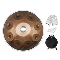 22 Inch Hand Pan Handpan Hand Drum D-Key 9 Notes(D3 A3 bB3 D4 F4 A4 G4 E4 C4) Alloy Steel Material P