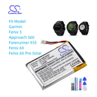 Smartwatch Battery For Garmin 361-00097-00 Fenix 5 Approach S60 Forerunner 935 Fenix 6X Fenix 6X Pro Solar 230mAh / 0.85Wh