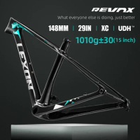LEXON REVOX Carbon MTB Frame 29er Mountain Bike Frameset With UDH Hanger 148x12mm 15/17/19in BOOST 29er Bicicleta Frame Hardtail