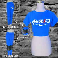 Set Pakaian Senam wanita AEROBIC CROP