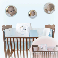 【C.D.BABY】嬰兒寢具四季被組小金牛 雙床包 大棉被 L(嬰兒寢具 嬰兒棉被 嬰兒床護圍 床罩床包 嬰兒枕)