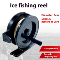 12pcs Ice Fishing Wheel Winter Fishing Fishing Wheel ขั้วเล็ก ๆ