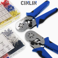 Tube Bootlace VE&amp;TE Terminals Crimping Pliers &amp; Terminal Min 0.08mm Max 16mm Set Hand Tools Crimper 4/6 side HSC8 6-4 6-6 10S