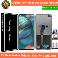 Original 100% Test For Huawei Nova 7SE LCD Display For Honor 30s LCD Touch Screen With Frame Digitizer Assembly CDY AN90 Display