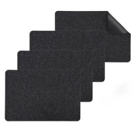 4pcs Felt Pad For Airfryer Coffee Mat Heat Resistant Silicone Pad Washable Kitchen Countertop Insulation Kitchenware