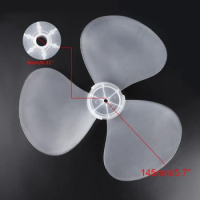 3 Leaves Clear Plastic Fan Blade Replacement for 12 Inch Pedestal Fan Stand Fan