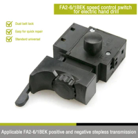 FA2-6/1BEK Lock On Power Tool Electric Drill Speed Control Trigger Button Switch 220V 6A