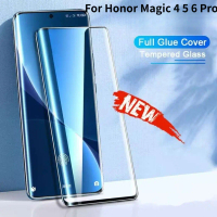 Untuk Honor Magic 4 5 6 Pro Magic6 Pro Filem Kaca Pelindung Jernih HD Anti Calar Skrin Melengkung Pe