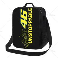 Motorcycle Racing Insulated Lunch Bag for Men Boys Cooler Thermal Bento Lunch Box with Pocket for Office Picnic Travel