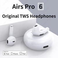 Original Air Pro 6 TWS Wireless Headphones Fone Bluetooth Earphones Mic Pods InEar Earpods Pro6 sport Headset For Xiaomi
