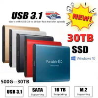 SSD 500GB 1TB Hard Drive External Type-C High Speed USB3.1 2TB 4TB 8TB SSD Storage Portable HD Hard Disk For Laptop