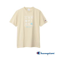 Champion-印花圖騰短袖T恤-男(黃色)