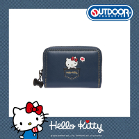 【OUTDOOR】Hello Kitty聯名款-牛仔凱蒂-零錢包-深藍 ODKT22A04NY
