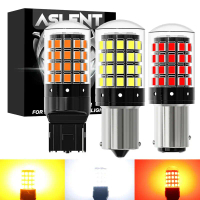 หลอดไฟ LED, 2 ชิ้น, 1156 BA15S P21W BAU15S PY21W 1157 P21/5W BAY15D T20 7440 W21W WY21W, โคมไฟ CanBu
