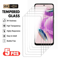 5Pcs 9H Anti-Burst Tempered Glass For Xiaomi Redmi 12T 12 12C Screen Protector For Redmi Note 12 Pro Plus Clear Protective Film