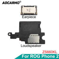 Aocarmo For ASUS ROG Phone 2 II ROG2 ZS660KL Top Ear Speaker Earpiece Receiver Earphone Bottom Loudspeaker Replacement