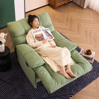 優樂悅~網紅多功能單人沙發椅可坐可躺家用布藝懶人沙發太空旋轉電動搖椅