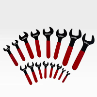 7 mm/31 mm metric single open-ended spanner, U-shaped head, black-oxide finish, for automotive repai