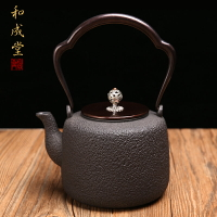 鐵壺鑄鐵燒水壺 煮水鐵器南部手工鑄造無涂層大容量鐵茶壺1.5
