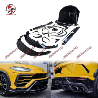 For Lamborghini URUS Carbon Fiber Body Kit Bumper Guard Front Lip Rear Diffuser Spoiler Side Skirts Engine Cover Tail Wing Parts