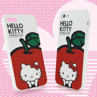 Sanrio 三麗鷗 Hello Kitty iPhone 5 蘋果甜心系列軟式保護套--大蘋果◆贈iPhone 4 KKE保護殼/手寫筆 ◆