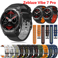 22mm Smart Watch Band Straps for Zeblaze Vibe 7 Pro Lite Sports Silicone Strap for Zeblaze Vibe7 Watchband Bracelet