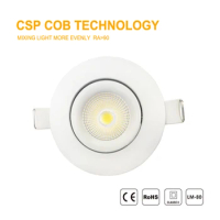 20PCS 7W CCT LED Downlight 230V Ceiling Recessed LED Spotlight Hole-cut Dia70mm 90Ra High Quality Dimmable Flicker Free Lighting