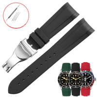 CICIDD Quality Silicone Watch Strap Suitable For Tudor Black Green Red Waterproof Breathable Rubber Strap22mm