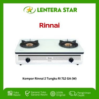 Kompor Rinnai 2 Tungku RI712 RI 712 GAW GA (W)