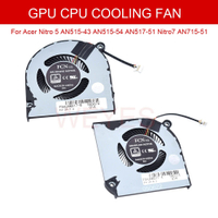 ใหม่ CPU GPU พัดลม DC5V สำหรับ Acer Nitro 5 AN515-43 AN515-54 AN517-51 Nitro7 N18C3โน้ตบุ๊ค Cooler 4-Pin PC หม้อน้ำ Cooler