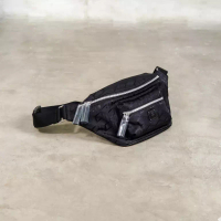 MCM Tas MCM PATTERN BLACK WAIST BAG 100% ORIGINAL