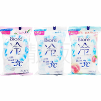 Biore 蜜妮 -3度C涼感濕巾20入 3款 無香/花香/蜜桃 爽身 冷感 -3℃