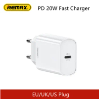 Remax PD 20W Fast Charger Type-C Output EU/UK/US Plug Optional USB Adapter For Mobile Phones