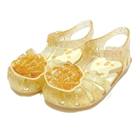 Children's Sandals 2023 Spring/Summer New Baby PVC Soft Sole Jelly Beach Shoes Girl Princess Shoes